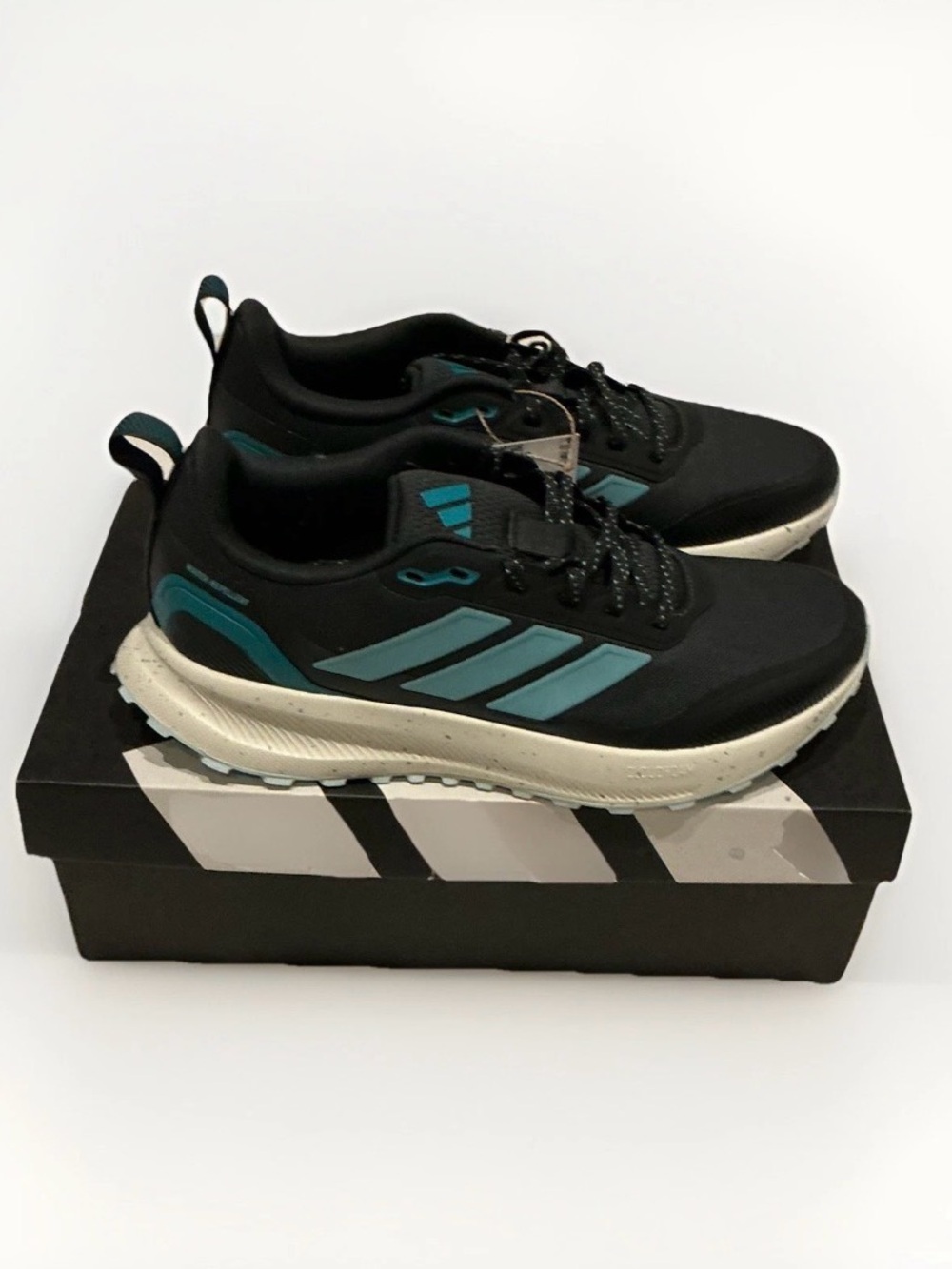 Adidas Women's Run Falcon 5 Trail, Carbon/Mint size 7